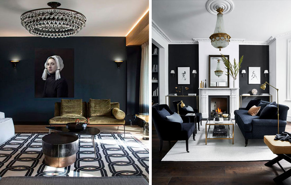 Detalles de decoración dark que aportan lujo a las estancias