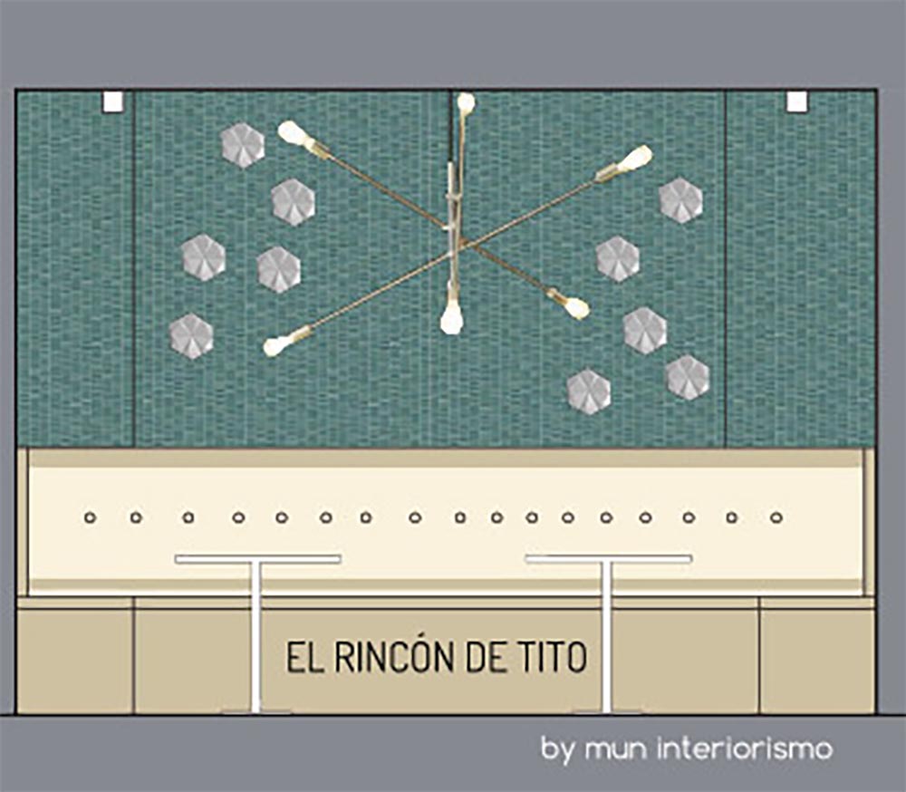 proyecto interiorismo cafeteria el rincon de tito